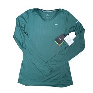 Nike Women's NWT Teal Long Sleeve Tee Size Small